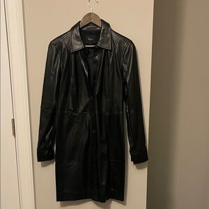 Rails Black Faux Leather Mini Dress